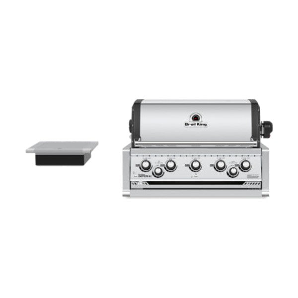 Broil King Imperial S 590 998083 Built-In Gas Barbecue, with its side burner tray