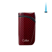 Colibri Falcon Metallic Lighter Fiber Red