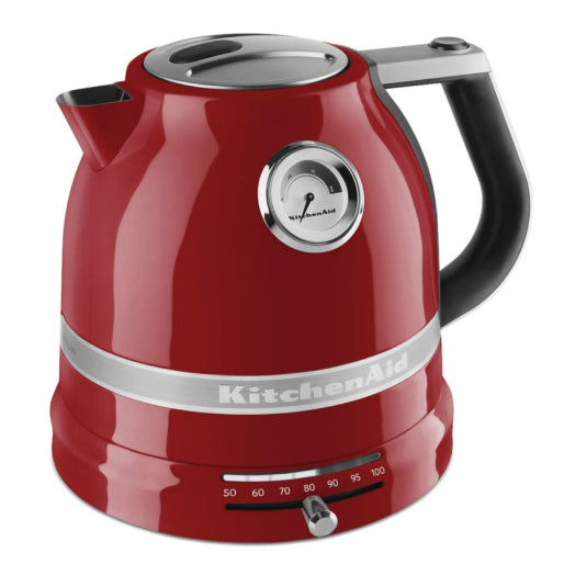 KitchenAid Artisan 5KEK1522 Electric Kettle in red, angled view