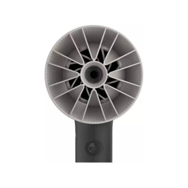 Philips 3000 Series BHD341/30 Hair Dryer in Black, back view of the air intake