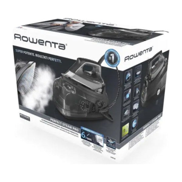 Rowenta Perfect Steam Pro DG8622 Steam Generator Iron, in its packaging