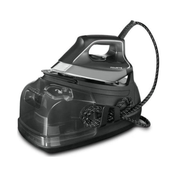 Rowenta Perfect Steam Pro DG8622 Steam Generator Iron, angled view