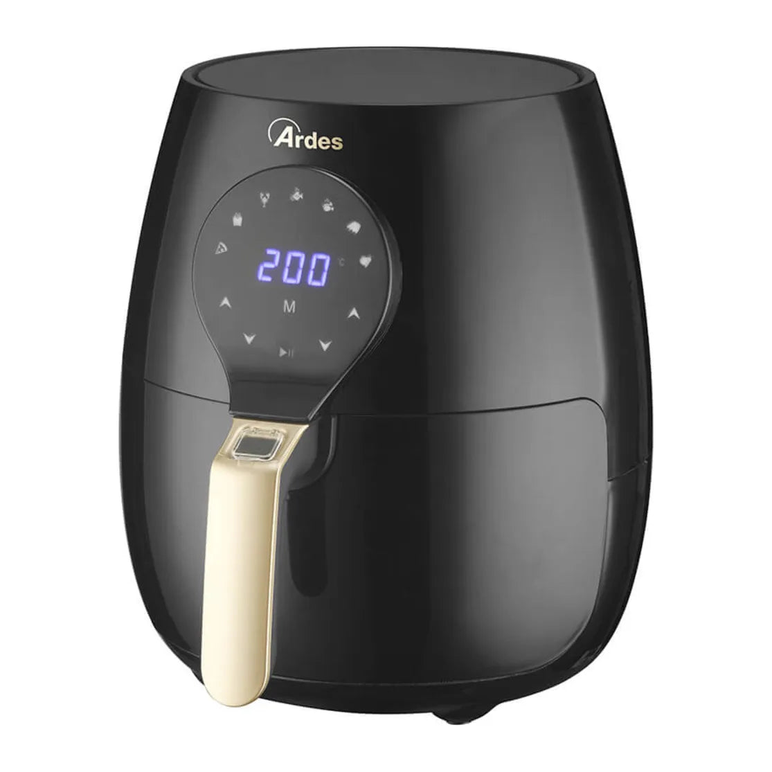 Ardes Eldorada AR1K33 Air Fryer in Black, angled view