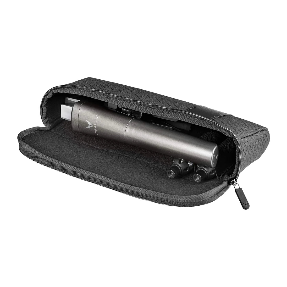 Coravin Timeless 10001 Carry Case in Black, in use