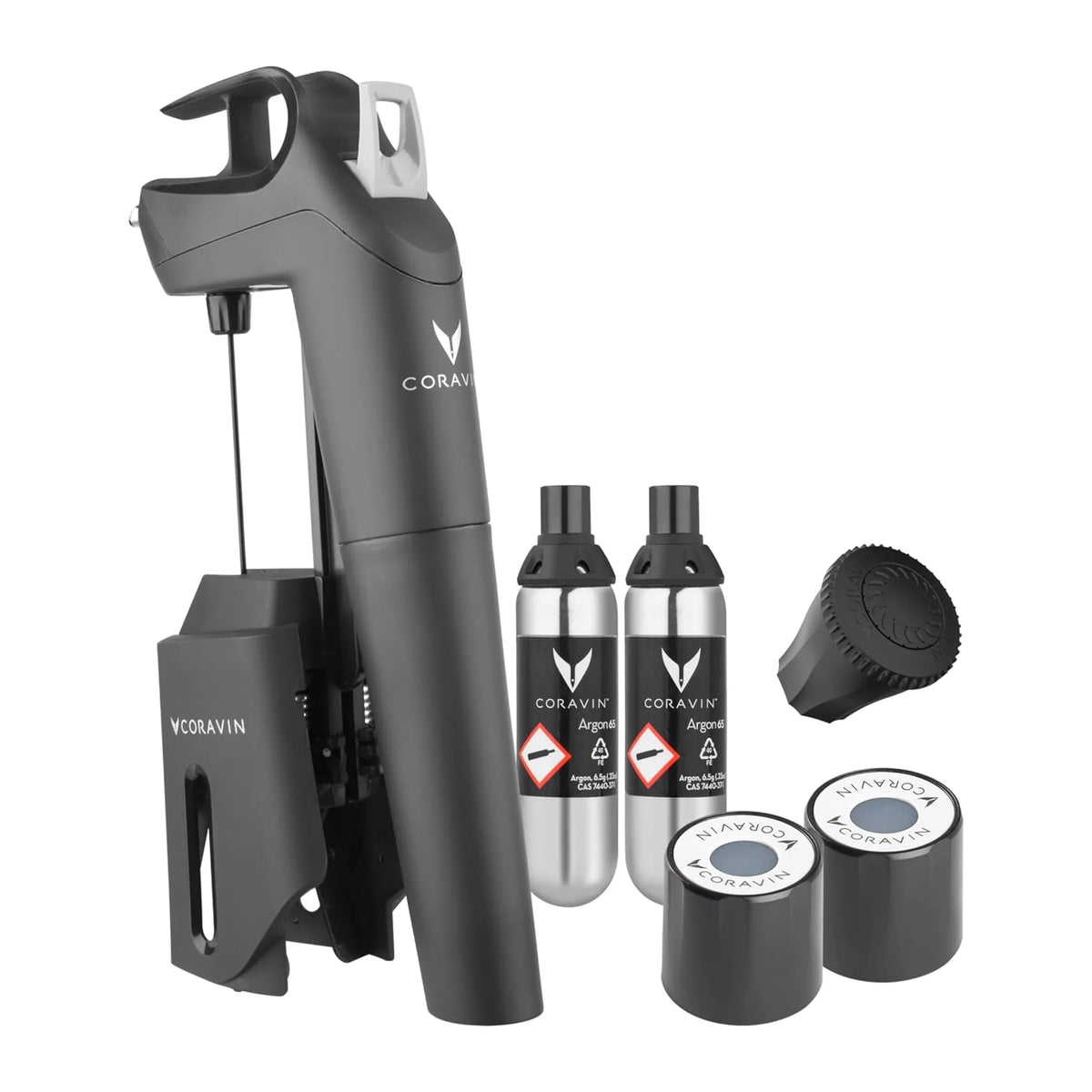 Coravin Timeless 10016 Wine Preservation System in Black, front view