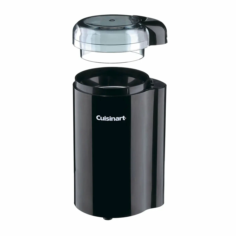 Cuisinart Coffee Bar DCG-20BKN Coffee Grinder in Black, lid off