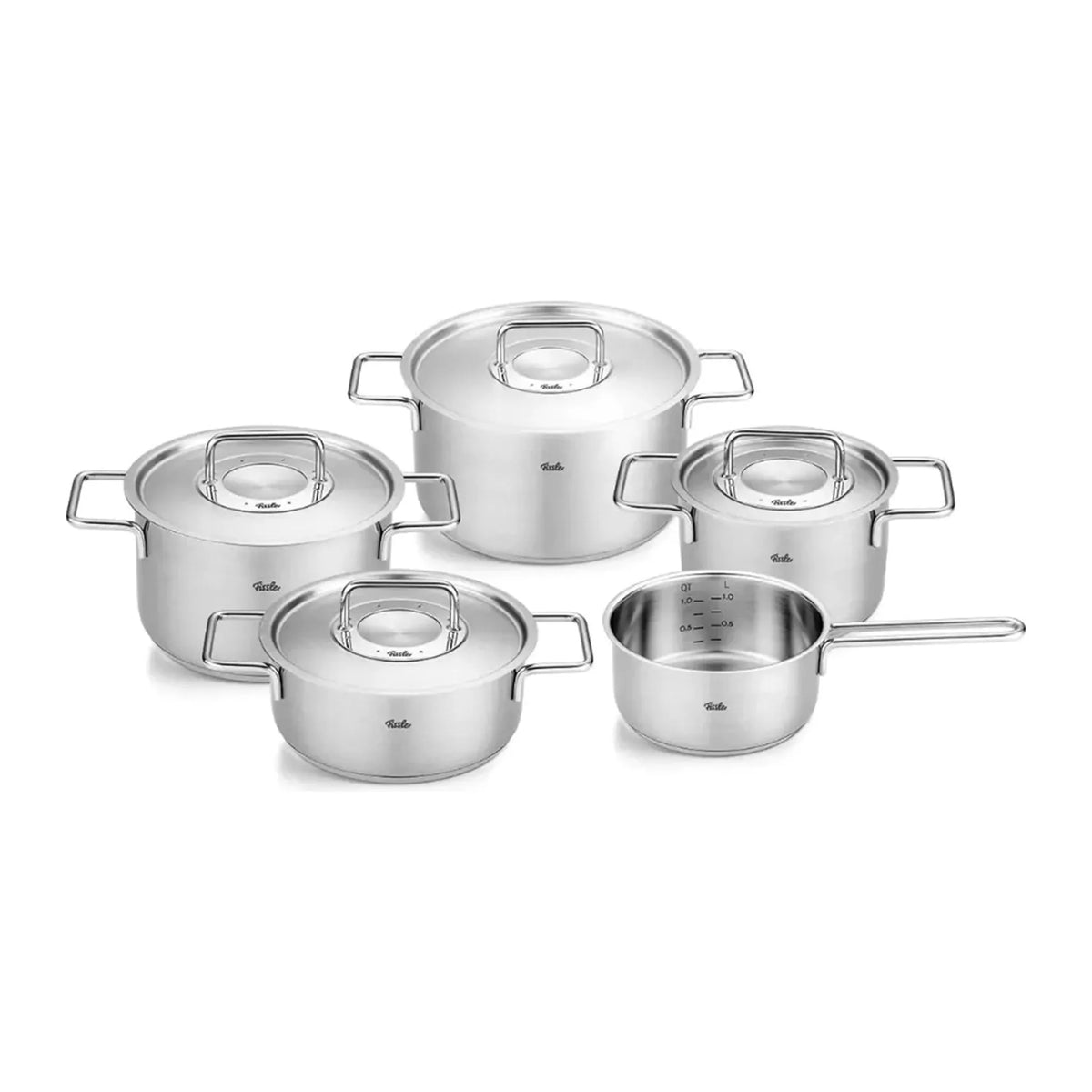 Fissler Pure Collection 086-114-05-000/0 Cookware Set, front view
