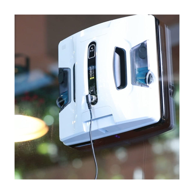 Hobot 2S Window Cleaning Robot, cleaning a window from outside