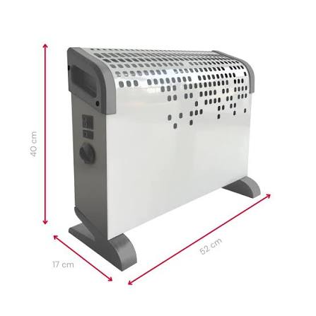 Ardes AR4C03T Convector Heater – 1800W, 24h Timer, Turbo, White
