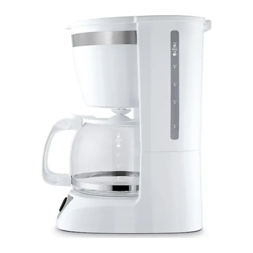 Izzy Bianca 222977 Filter Coffee Maker in White, side view