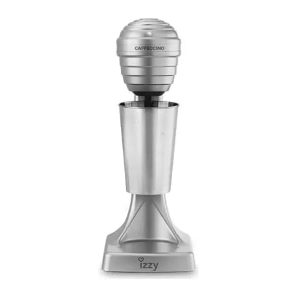 Izzy Caffeccino 222873 Frappe Maker in Silver, front view