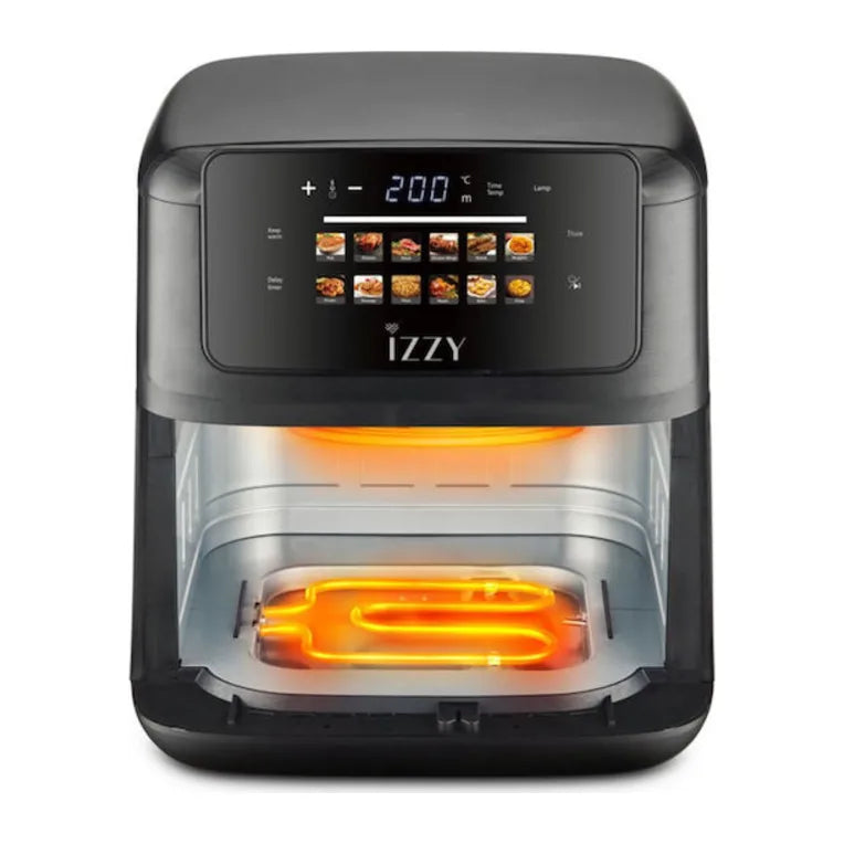 Izzy Digital 225341 Air Fryer, shown open