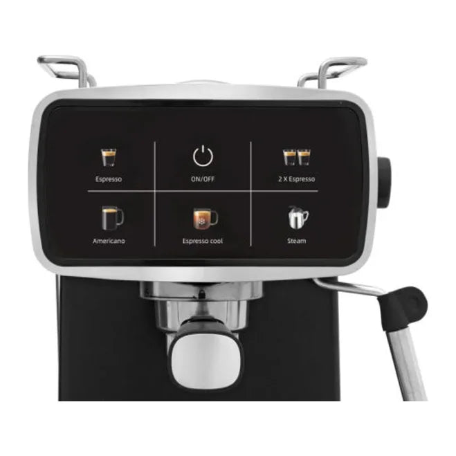 Izzy Dolce IZ-6021 Espresso Machine, controls and display
