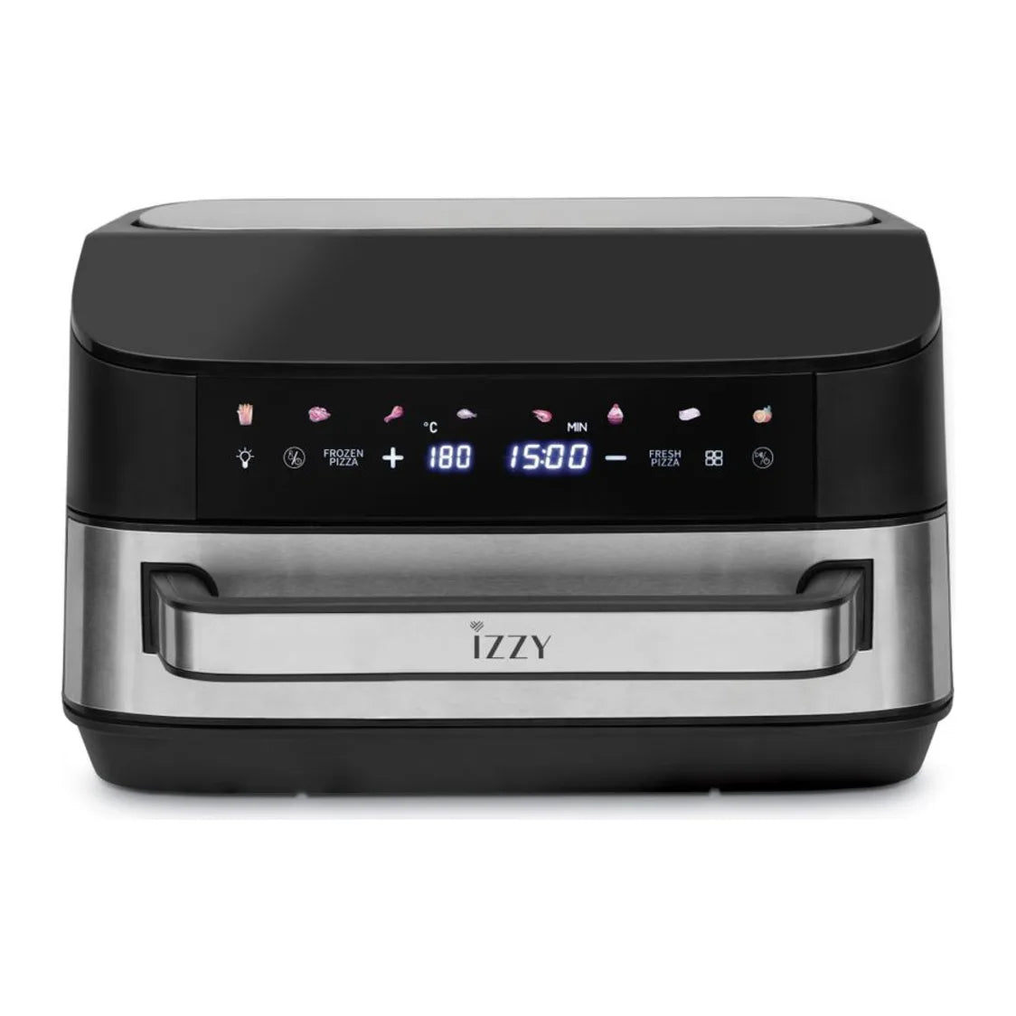 Izzy IZ-8264 Air Fryer in Black, front view