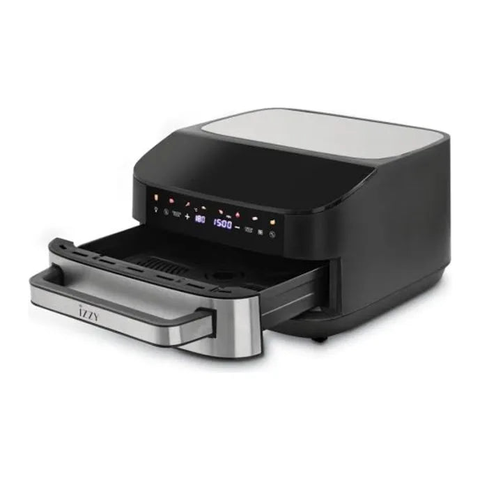 Izzy IZ-8264 Air Fryer in Black, side view