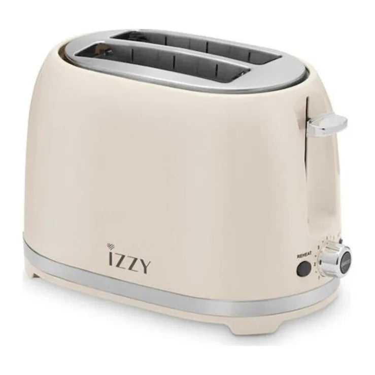 Izzy Vintage IZ-9103 Toaster in Cream, front view