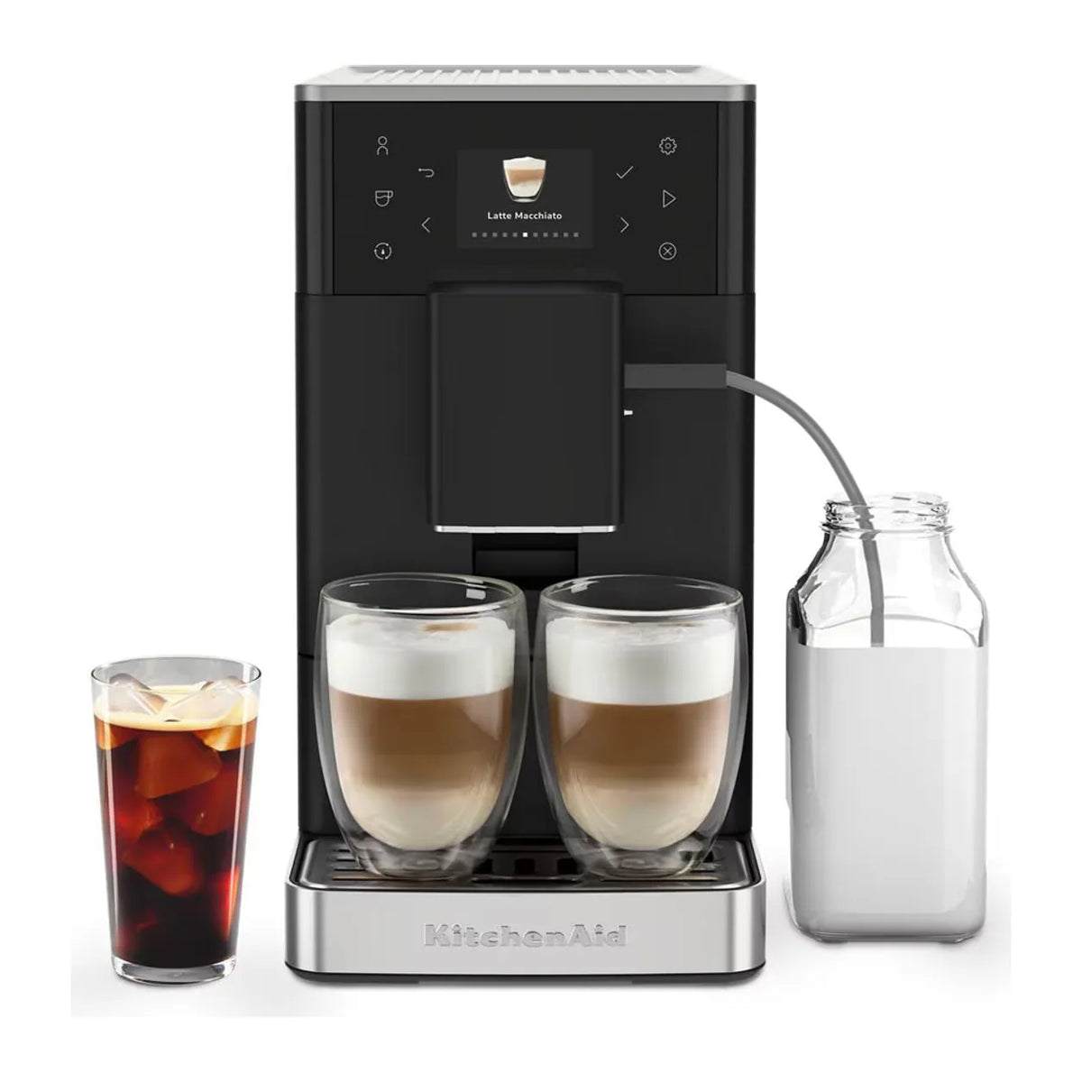 KitchenAid KF3 5KES8453B Espresso Machine – Built-in grinder, 15-bar pump, touchscreen