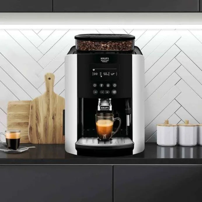 Krups Arabica EA817810 Espresso Machine, in a room setting