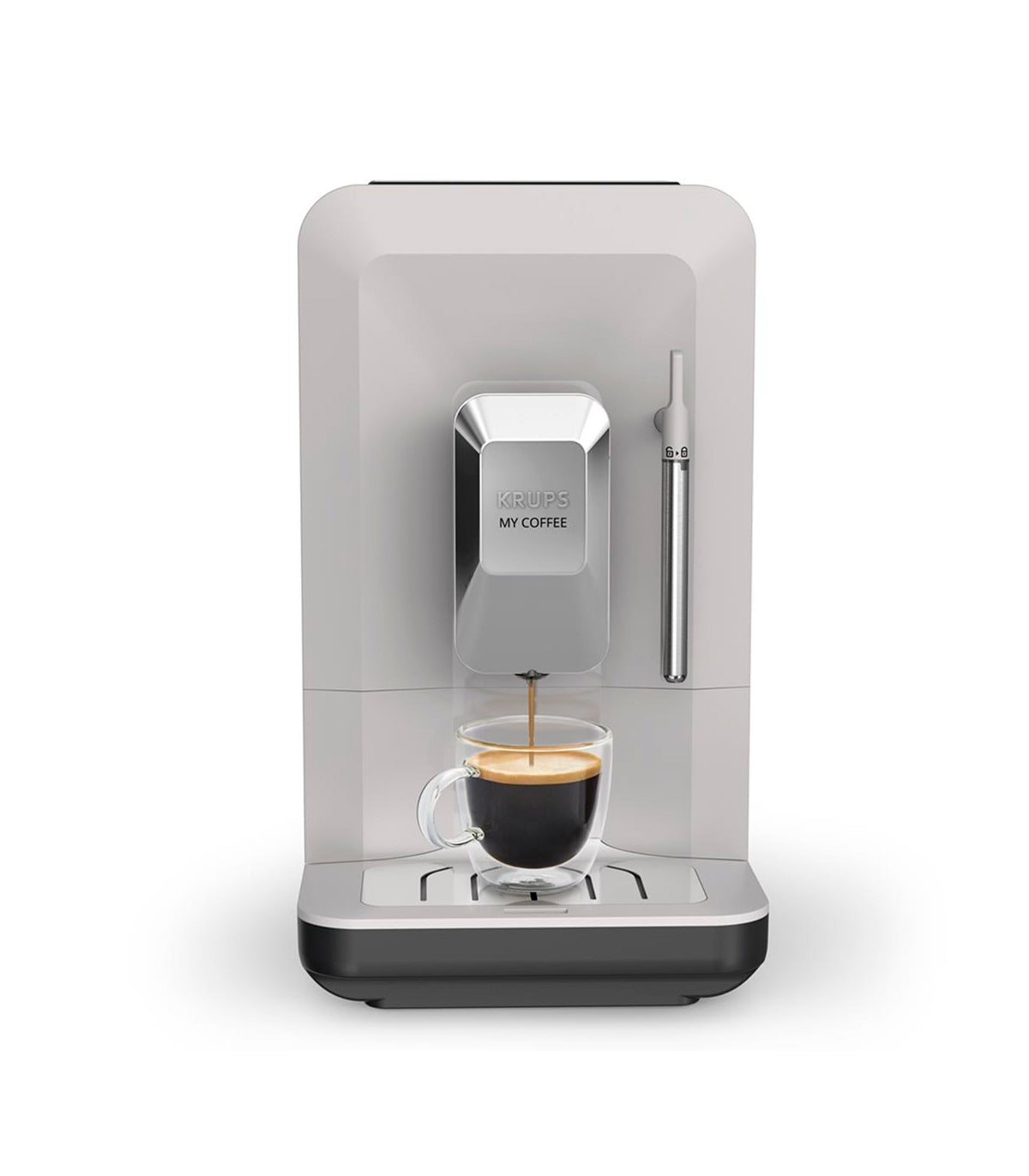 Krups My Coffee+ EA201BE0 Espresso Machine – Built-in grinder, touch control, 18.5 cm wide