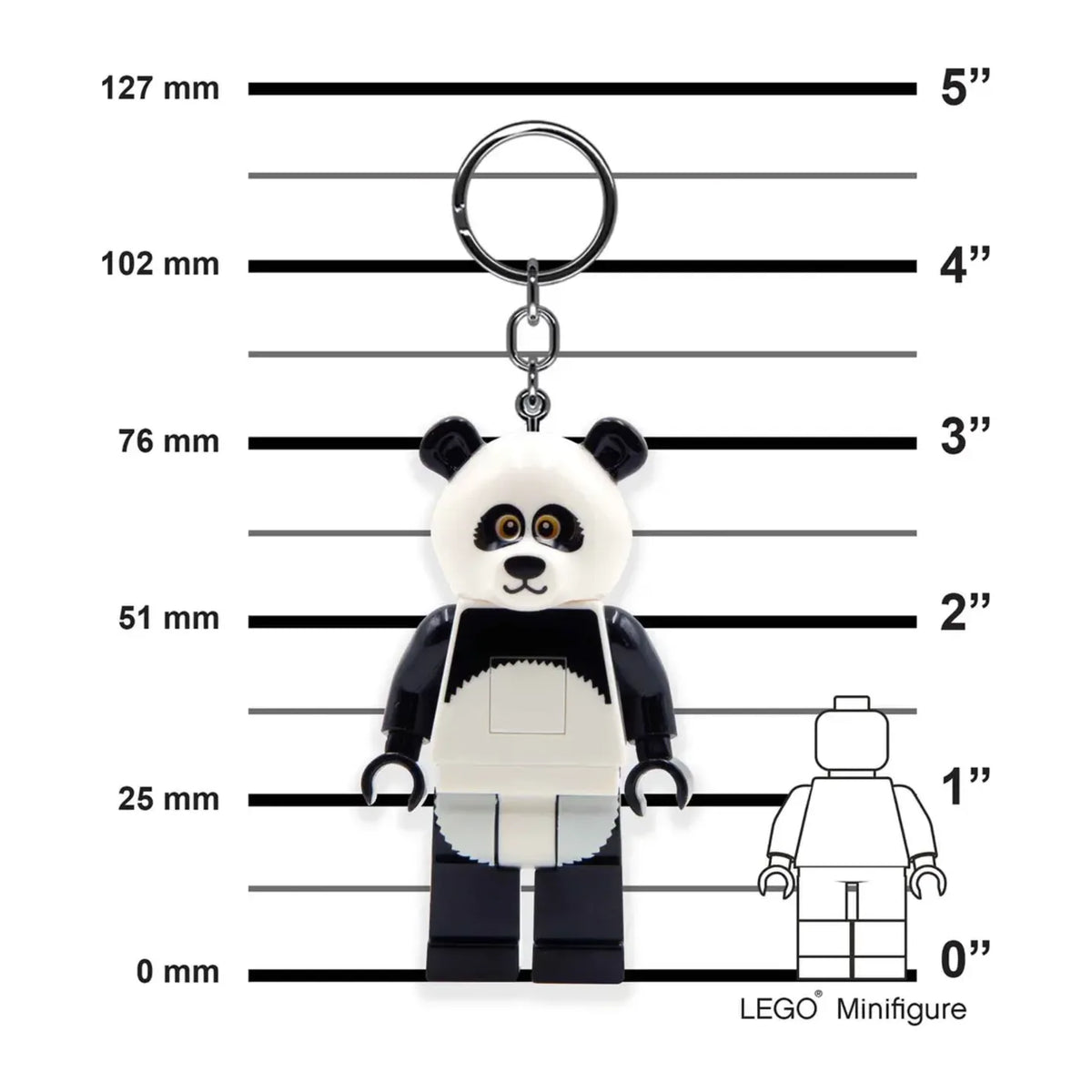 LEGO Iconic KE195H Key Light, dimensions drawing
