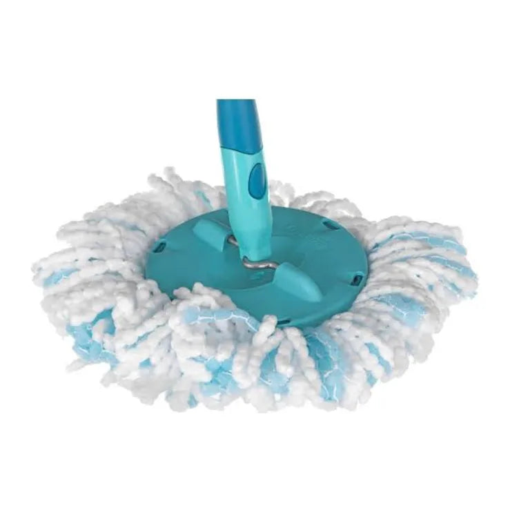 Leifheit Clean Twist 52102 Disc Mop Set in Turquoise, with its accessories