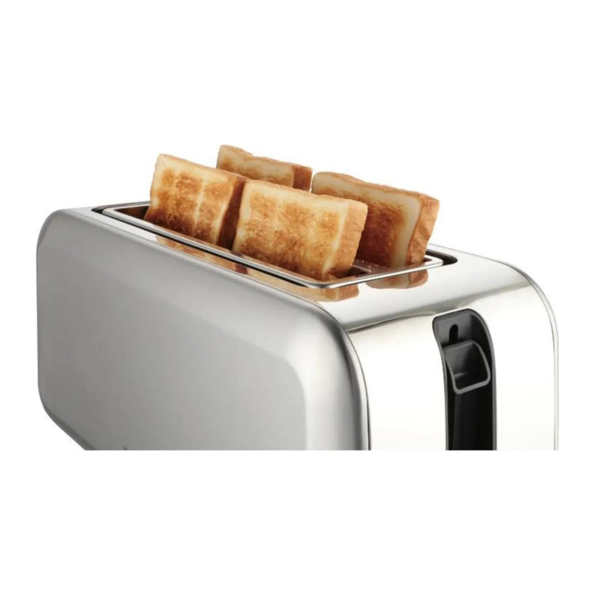 Morphy Richards 264001 Toaster in Brushed Steel, in use
