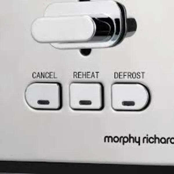 Morphy Richards Equip 222055 Toaster in Brushed Stainless Steel, close-up detail