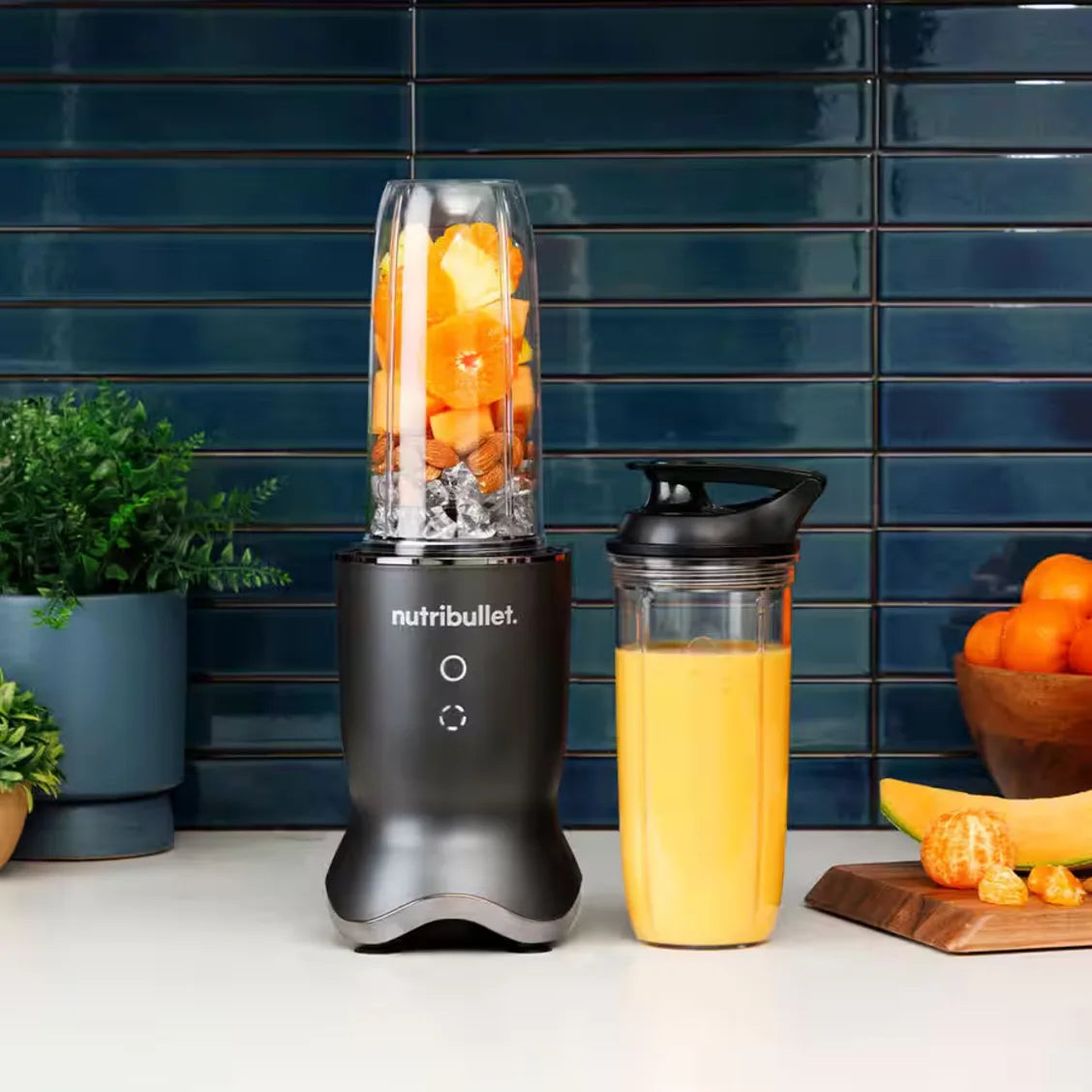 Nutribullet Ultra NB1206DG Blender in Dark Grey, in use