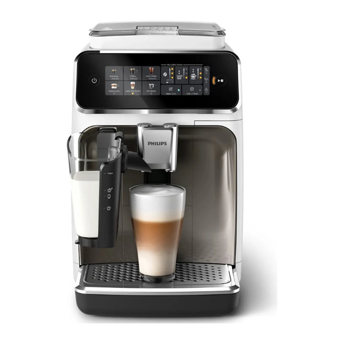 Philips Series 3300 EP3343/90 Espresso Machine in White, front view