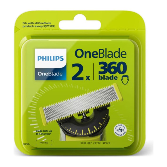 Philips OneBlade 360 QP420/50 Replacement Blade, in its packaging
