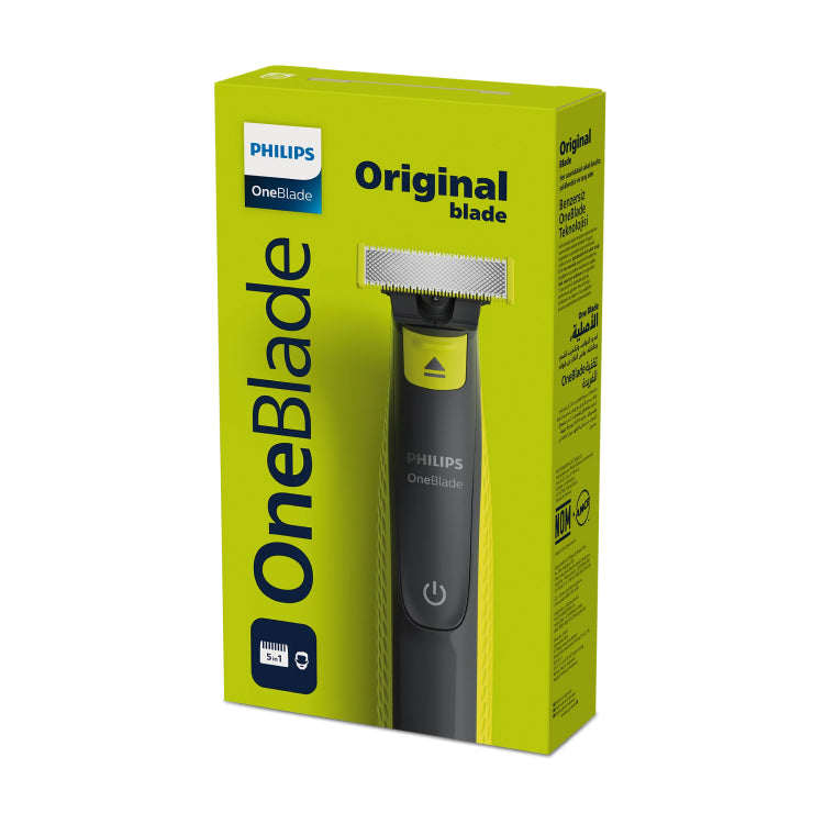 Philips OneBlade QP2724/20 Hybrid Trimmer and Shaver, in its packaging