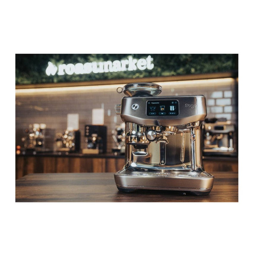 Sage Oracle Jet SES985BSS Espresso Machine, in a room setting
