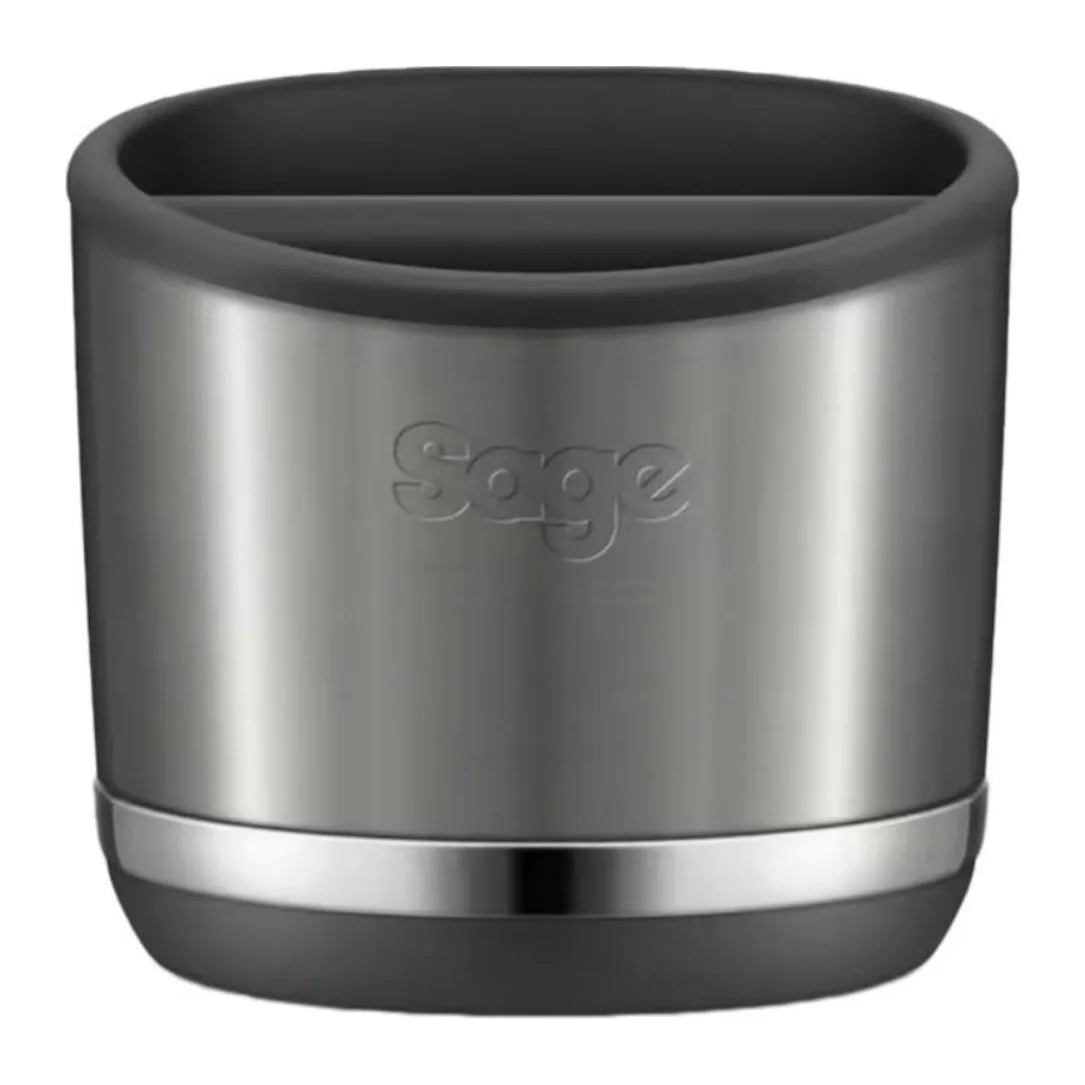 Sage The Knock Box SEA501BST0ZEU1 Knock Box in Black Stainless Steel, front view