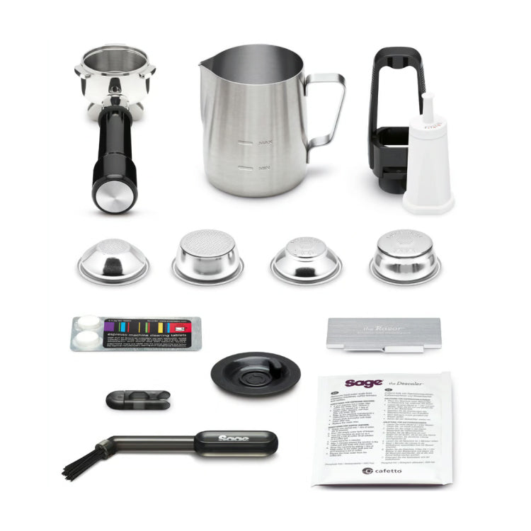 Sage Barista Touch Impress SES881BTR Espresso Machine in Black Truffle, accessories included