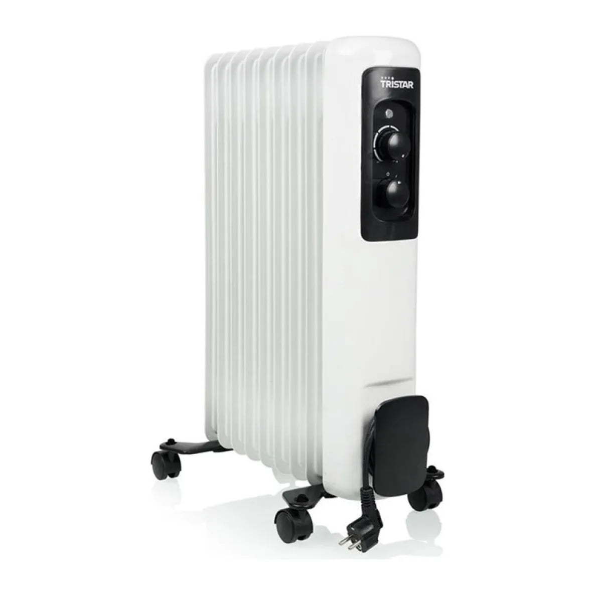Tristar KA-5179 Oil Filled Radiator in White, front view