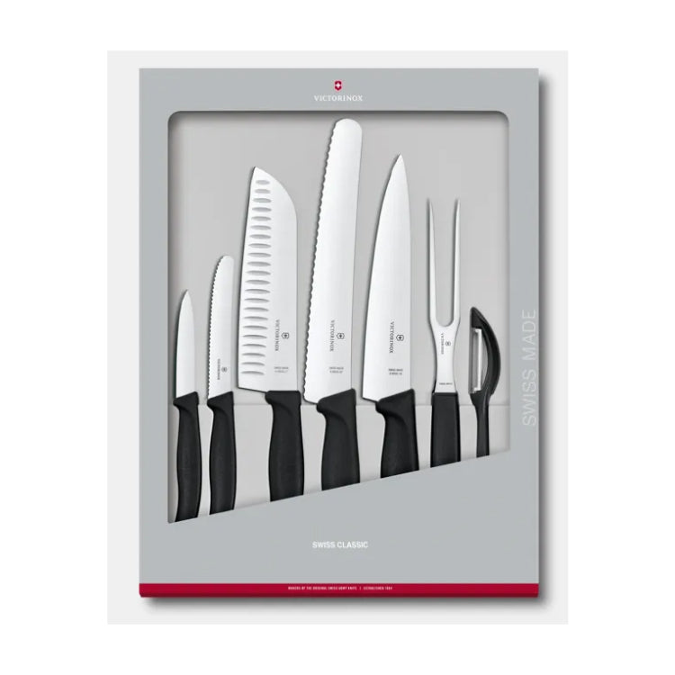 Victorinox Swiss Classic 6.7133.7G Knife Set in Black, in its packaging
