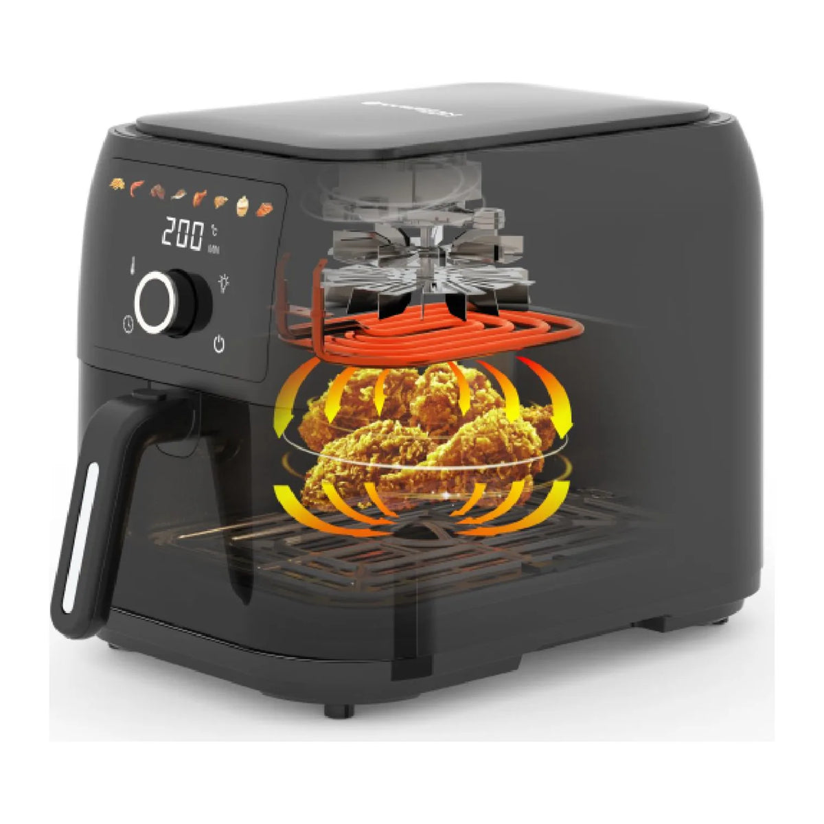 Wilson WFRY08T5BK.UK in Black, close-up detail