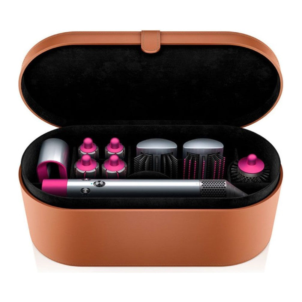 Dyson Airwrap Complete HS01 Multi-Styler in Nickel/Fuchsia, in its storage case