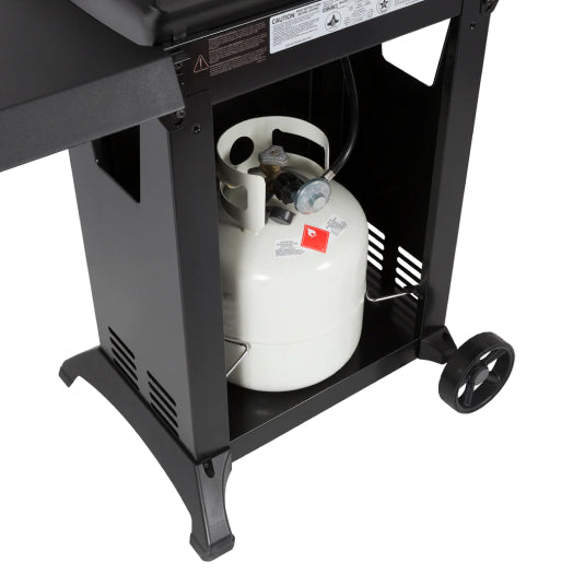 Broil King Gem 310 814153 Gas Barbecue, gas bottle in the cabinet