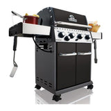 Broil King Baron 590 876283 Gas Barbecue, with the rotisserie fitted