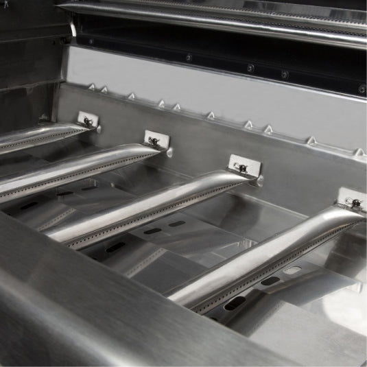 Broil King Regal S 520 886653 Built-In Gas Barbecue, close-up of the burners