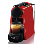 DeLonghi EN85.RAE Essenza Capsule Coffee Maker with Milk Frother (Nespresso Compatible) - Red