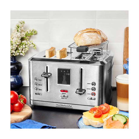Gastroback Design Digital 4S 42396 Toaster, with toast and breakfast