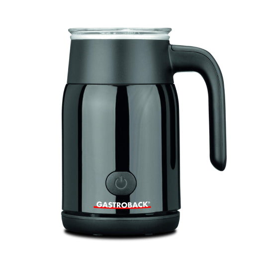 Gastroback Latte Magic 42326 Milk Frother in Black, front view