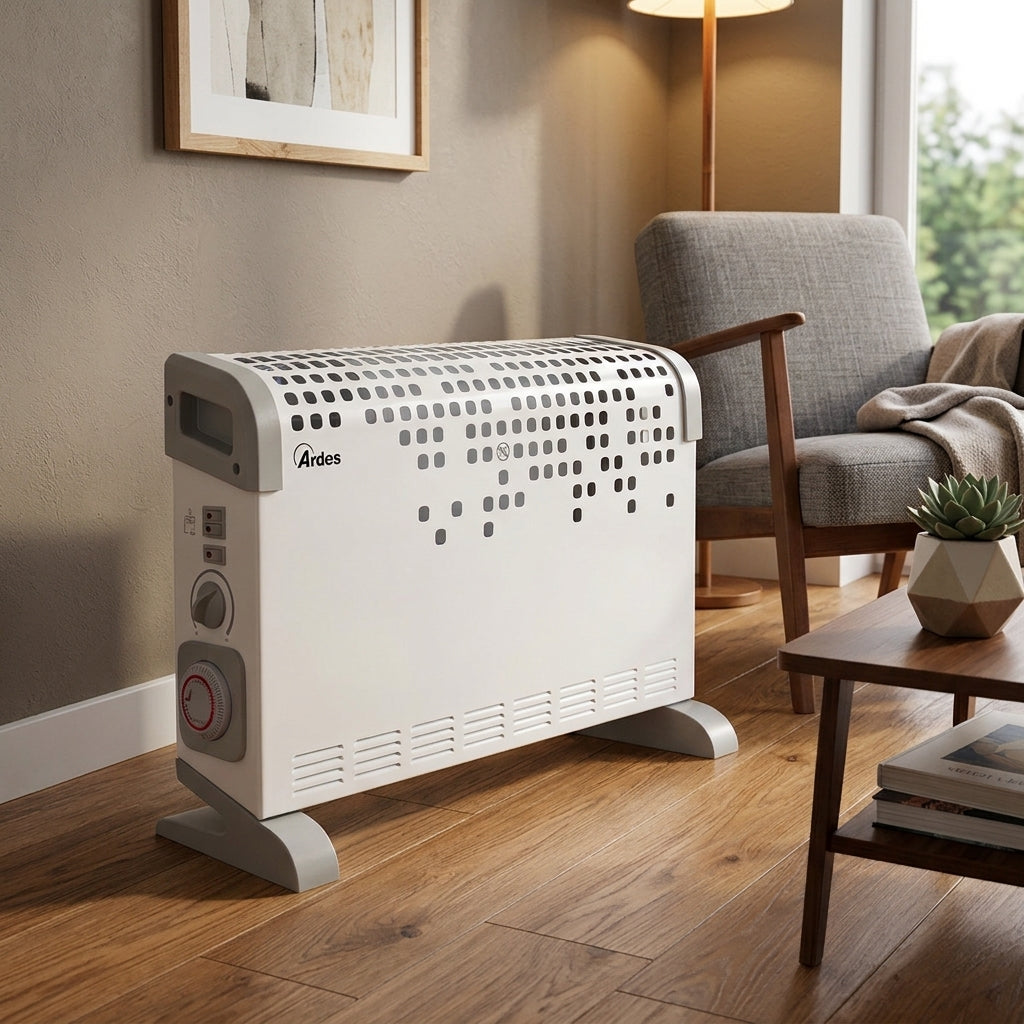Ardes AR4C03T Convector Heater – 1800W, 24h Timer, Turbo, White