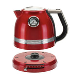 KitchenAid Artisan 5KEK1522 Electric Kettle in red, lifted off its base