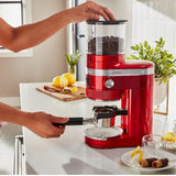 KitchenAid Artisan 5KCG8433 Coffee Grinder, grinding coffee in a kitchen