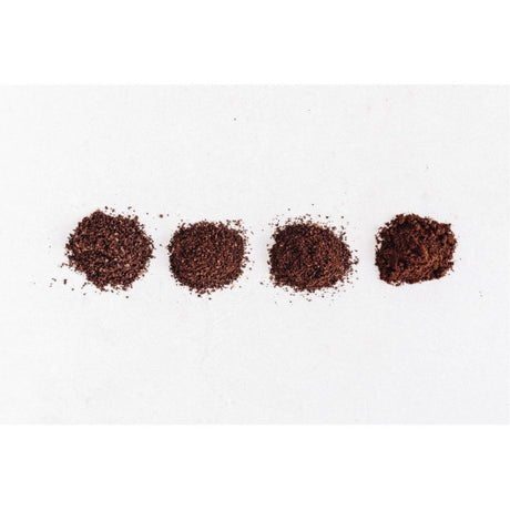 KitchenAid Artisan 5KCG8433 Coffee Grinder, coffee ground at four settings