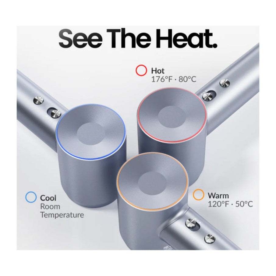 Laifen Swift Special Hair Dryer, heat settings shown