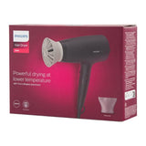 Philips 3000 Series BHD341/30 Hair Dryer in Black, in its packaging